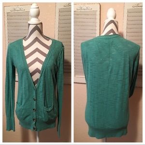 Turquoise cardigan